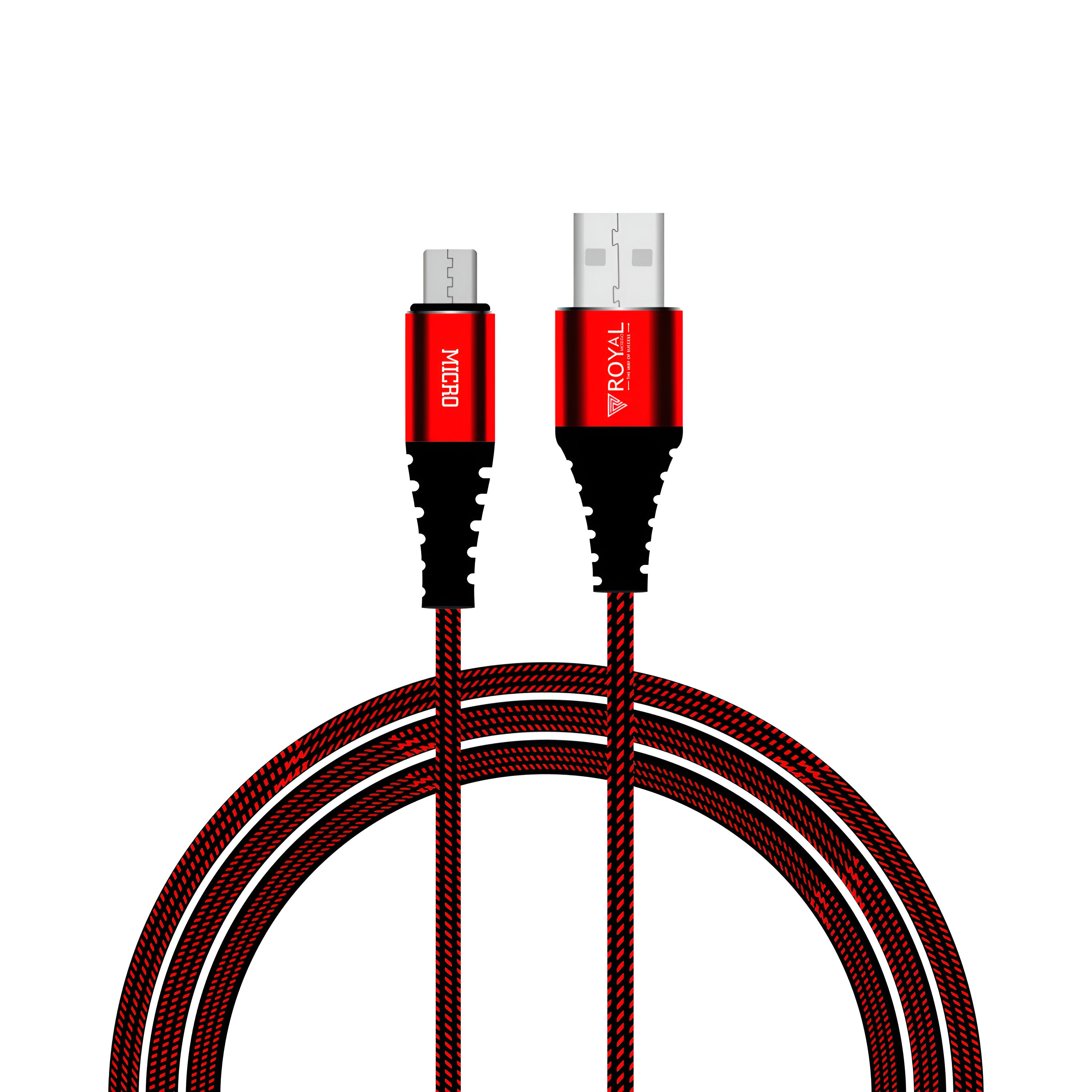 Royal Mobisol C-3 Data Cable - Ultra-Fast Charging & Data Transfer | 1000mm Length | Up to 480 Mbps | 2400mA Charging | Flexible Cable