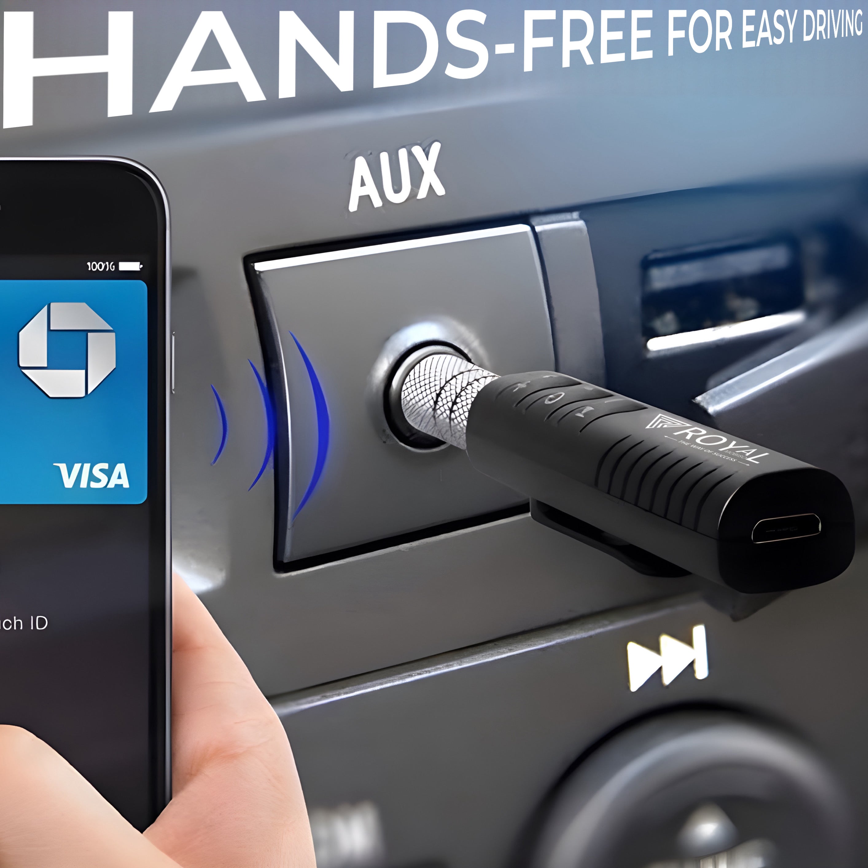Stream Audio Wirelessly AUX to Bluetooth Adapter