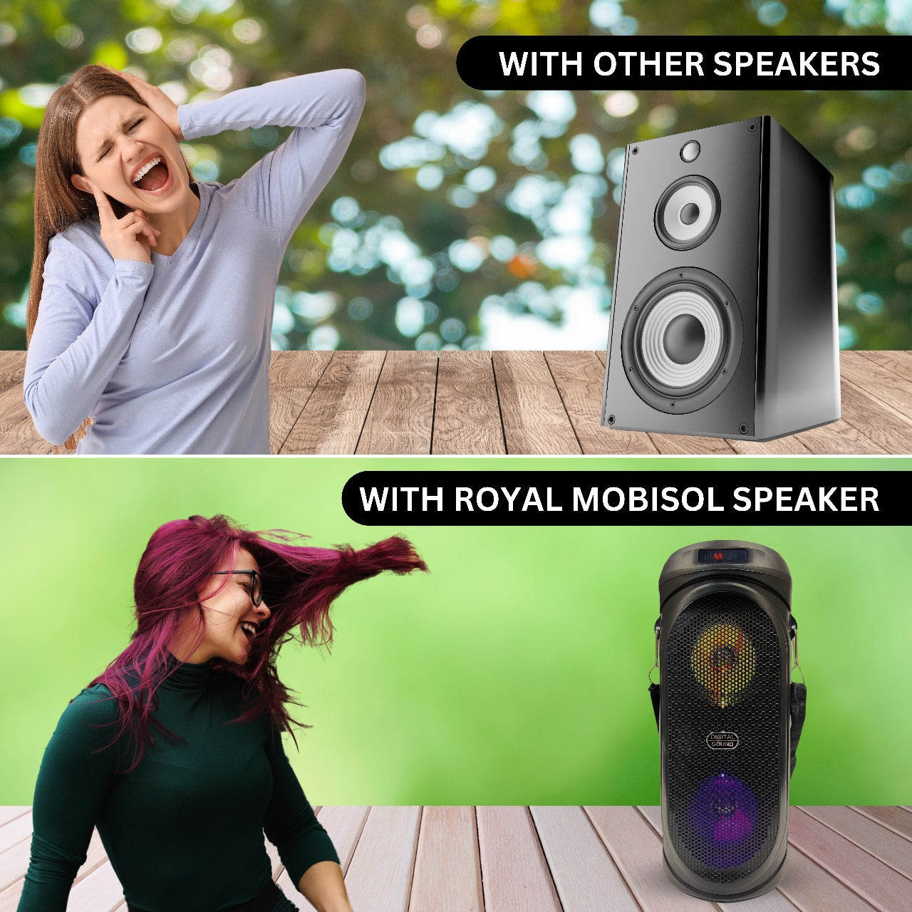 Royal Mobisol Bass Boost Party Speaker with Mic