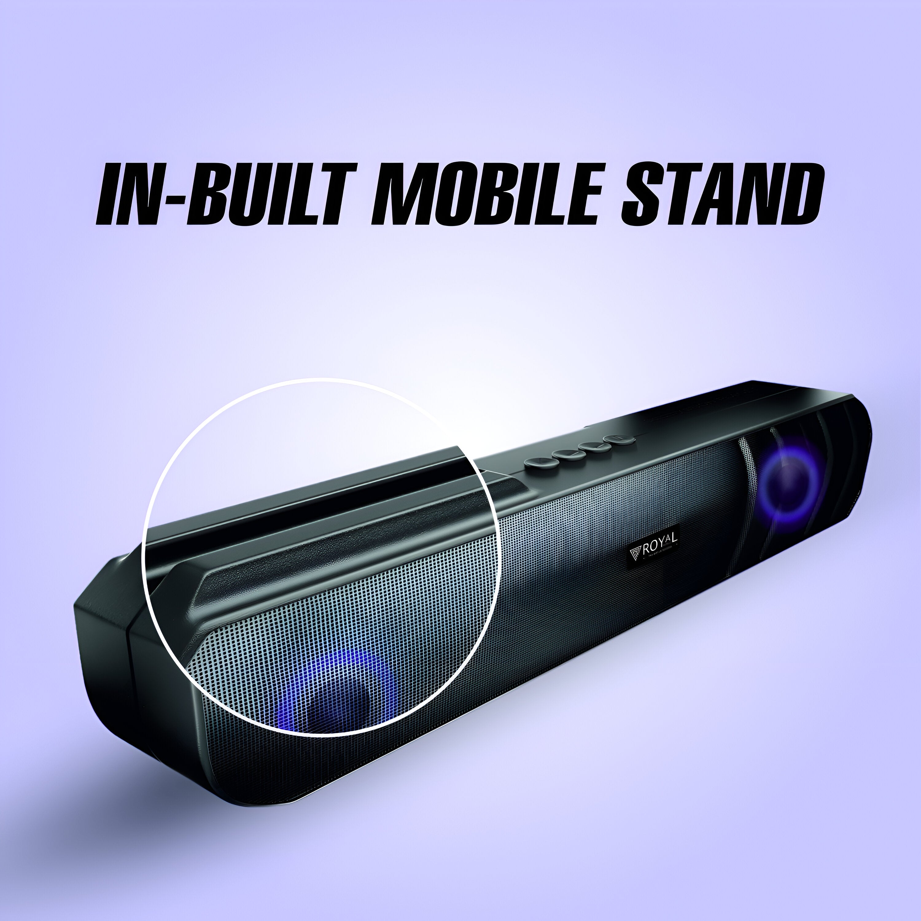 Wireless Portable Soundbar with 6-Hour Playback, Portable Speaker