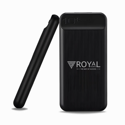 Pocket Power Bank | Royal Mobisol RYL-POB-02: Lightweight Pocket-Sized Powerbank | Superfast Charging - 12000mAh