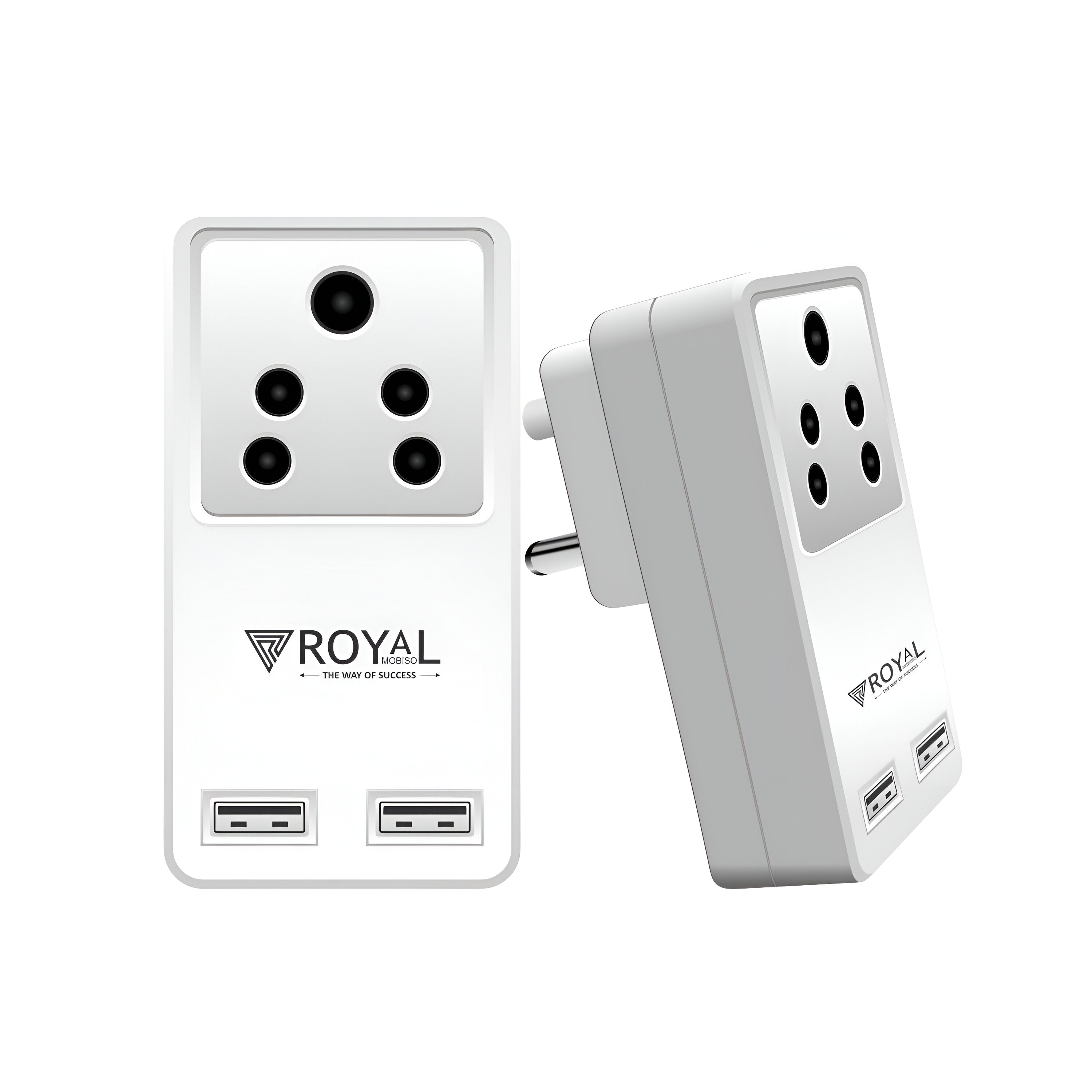 3.5A Dual-USB Fast Charger & 3-Pin Extension (Universal Compatibility)