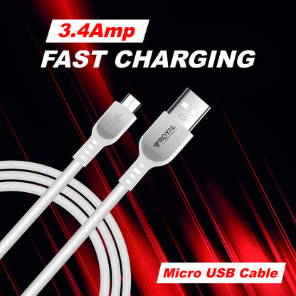 Fast-Charging 3.4A Micro USB Cable