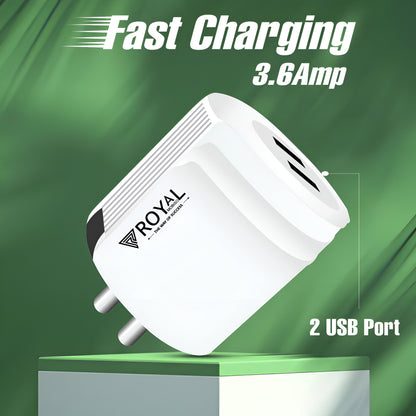 3.6A Dual Port Fast Charger