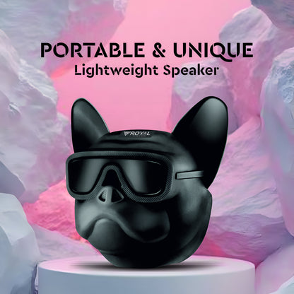 Dog Face Bluetooth Speaker | Royal Mobisol Toby: 40 Watts | 4 hours of Playtime | Hi-Fi music clarity | Compatible with a wide range of devices