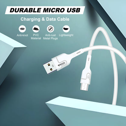 Royal Mobisol 33-Watt Micro USB Data Cable - 1 Meter, Fast Charging & High-Speed Sync