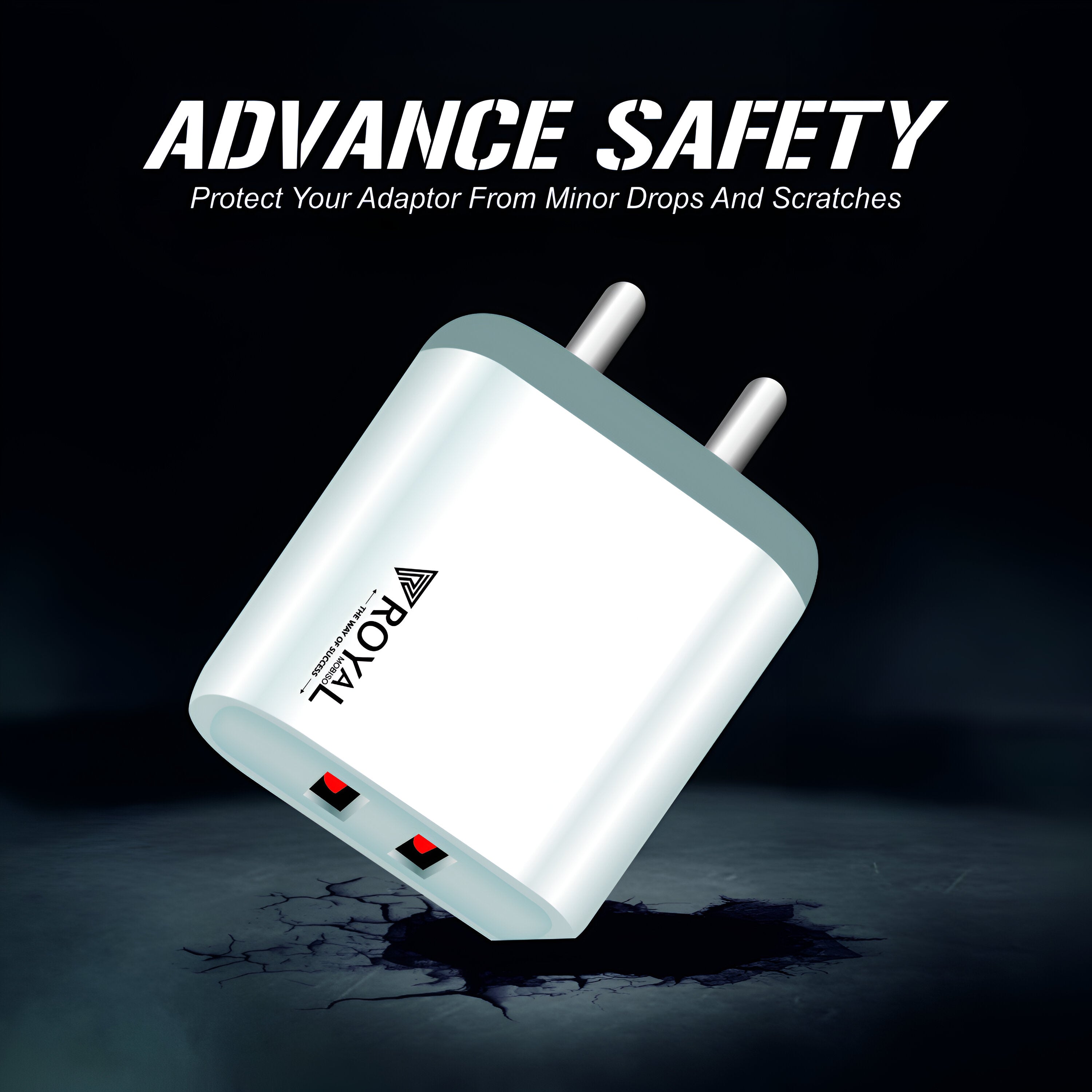 Powerful 2.4A Dual Port Charger with Safety Features