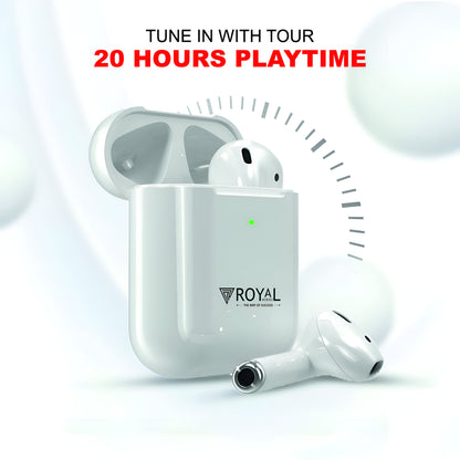 Truly Wireless Earbuds | Royal Mobisol TW-01: Immerse Yourself in Sound | Up to 20 Hours Playtime