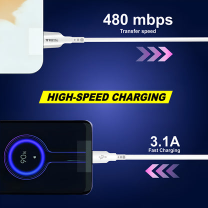 Fast-Charging Type-C Data Cable