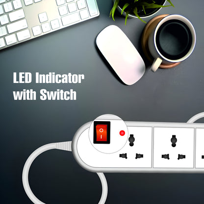 3 Universal Sockets & 2 USB Ports Extension board