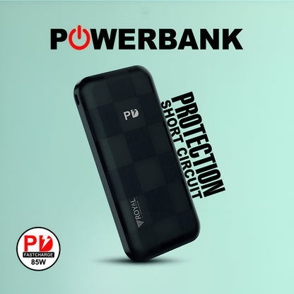 12000 mAh Power Bank | Royal Mobisol POB-05: 12000mAh Fast Charging Power Bank | with 85W Output, Micro & Type-C Input