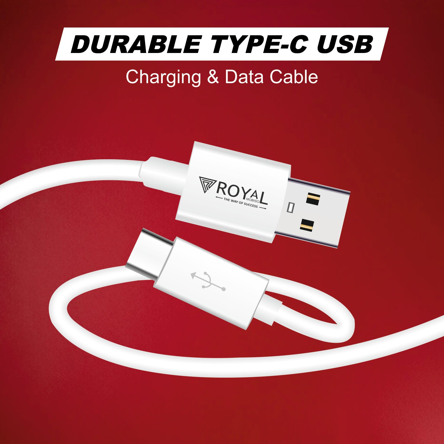 1-Meter Fast Charging Type-C Data Cable for High-Speed Data Transfer