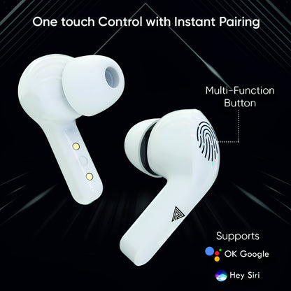 Transparent TWS Earbuds with Active Noise Cancellation | 12-Hours Playtime | Fast Charging | Royal Mobisol