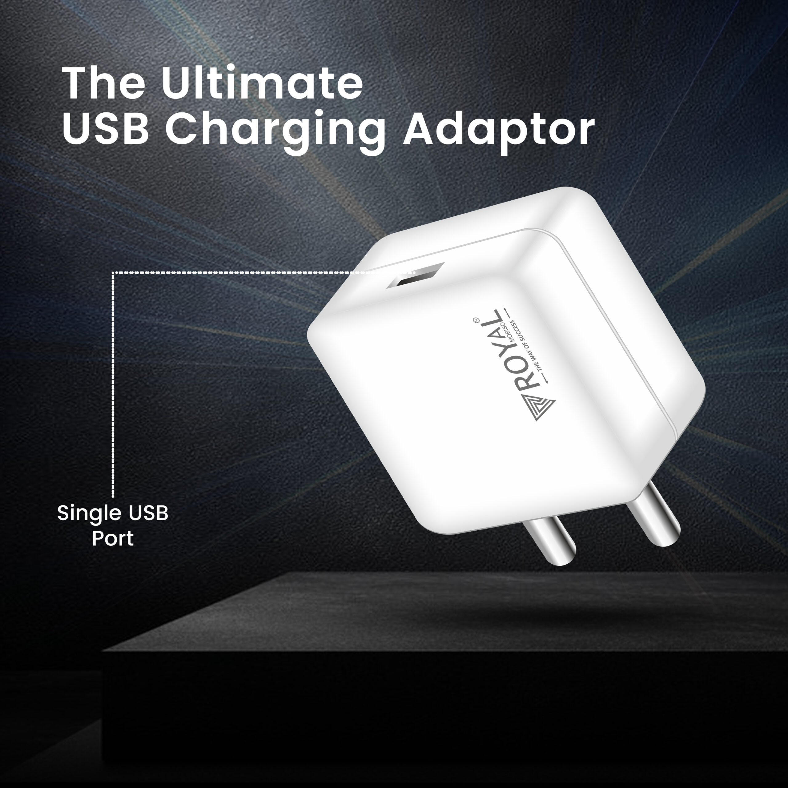 Royal CH-321 65W Quick Charger Single USB Wall Adapter – Universal Smart Fast Charging Travel Charger with Multi-Layer Protection - Image 2