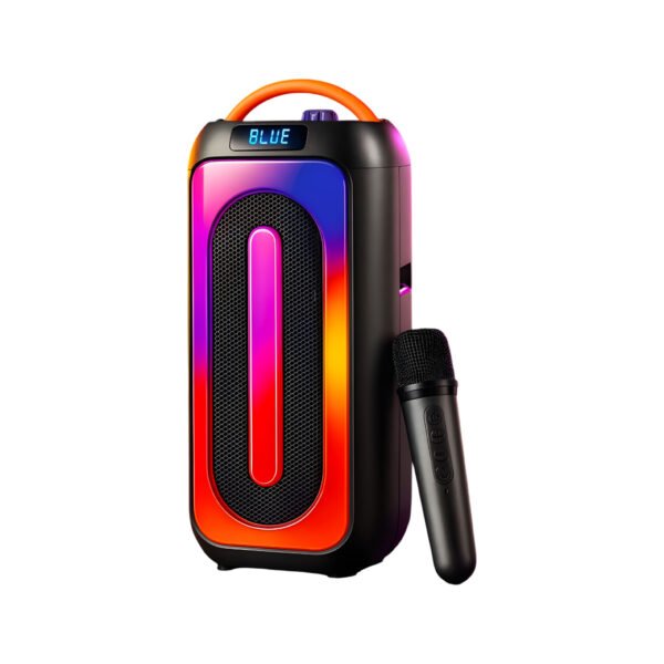 Portable Bluetooth Karaoke Speaker | 40W Party Speaker with RGB Lights ...
