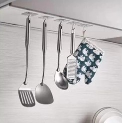 Transparent Heavy Duty Self-Adhesive Wall Hook | Waterproof PVC Adhesive Hook | Stainless Steel Utility Hanger | No-Drill Multipurpose Wall Hook - Image 5